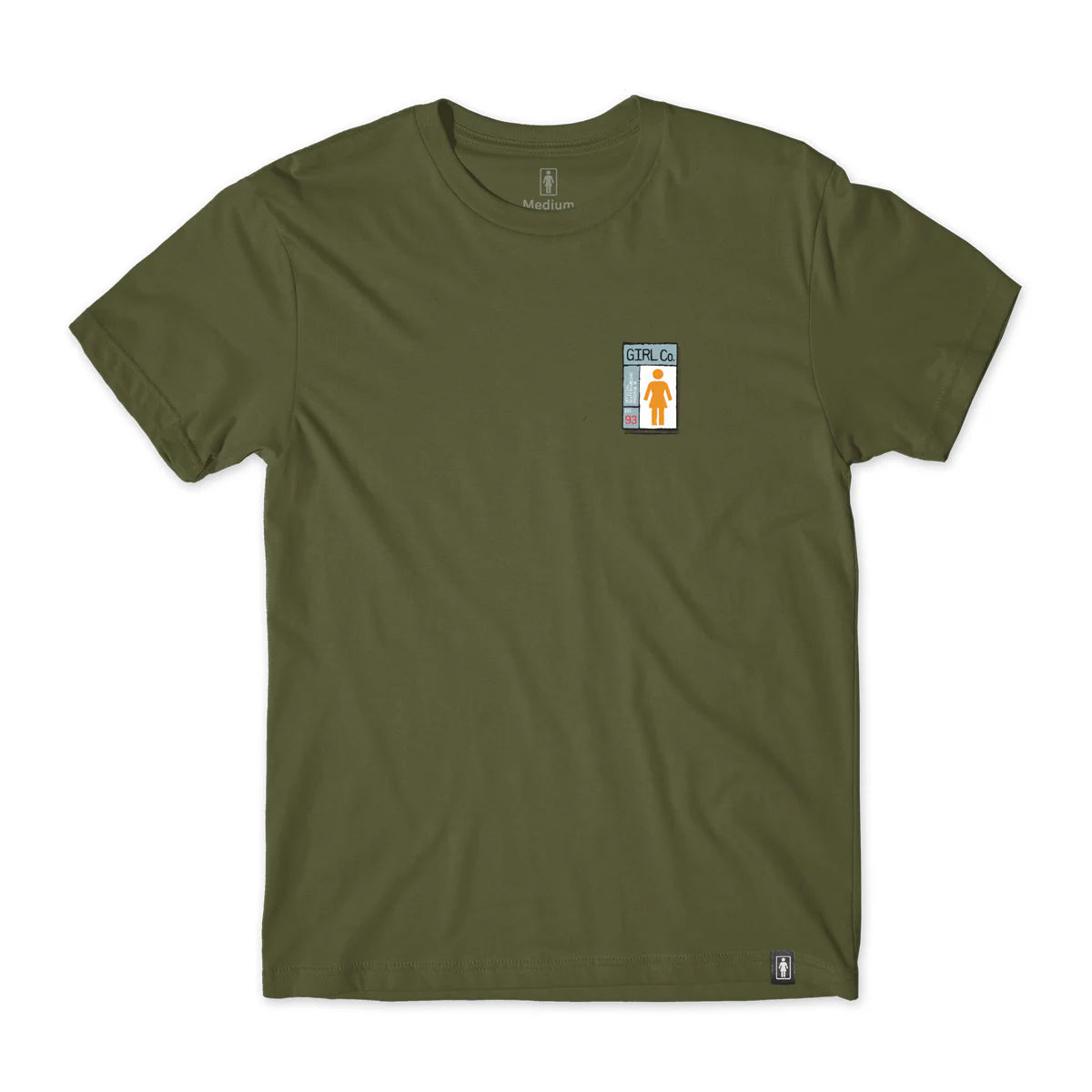 Girl Skateboards Gridbox Tee - Olive