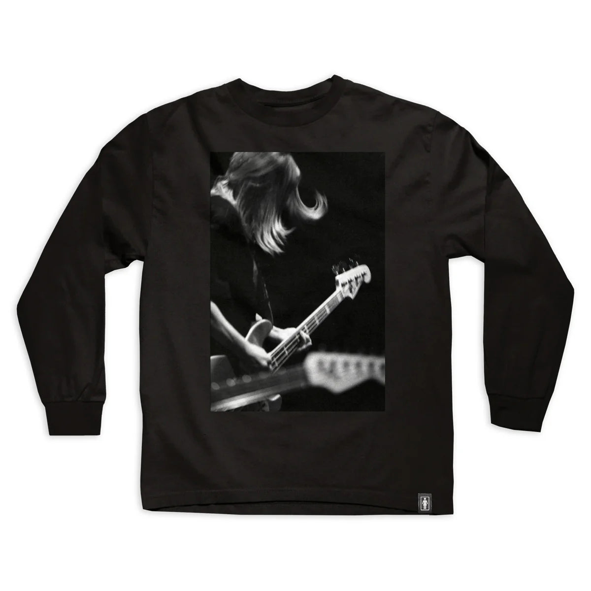 Girl Skateboards Kim Gordon L/S Tee - Black