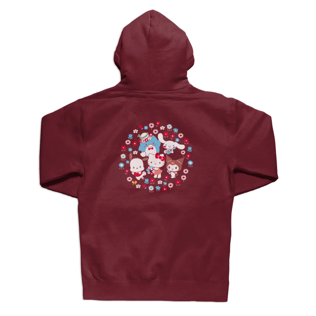 GIRL FRIENDS PULLOVER HOODIE BURGUNDY Crailstore Canada