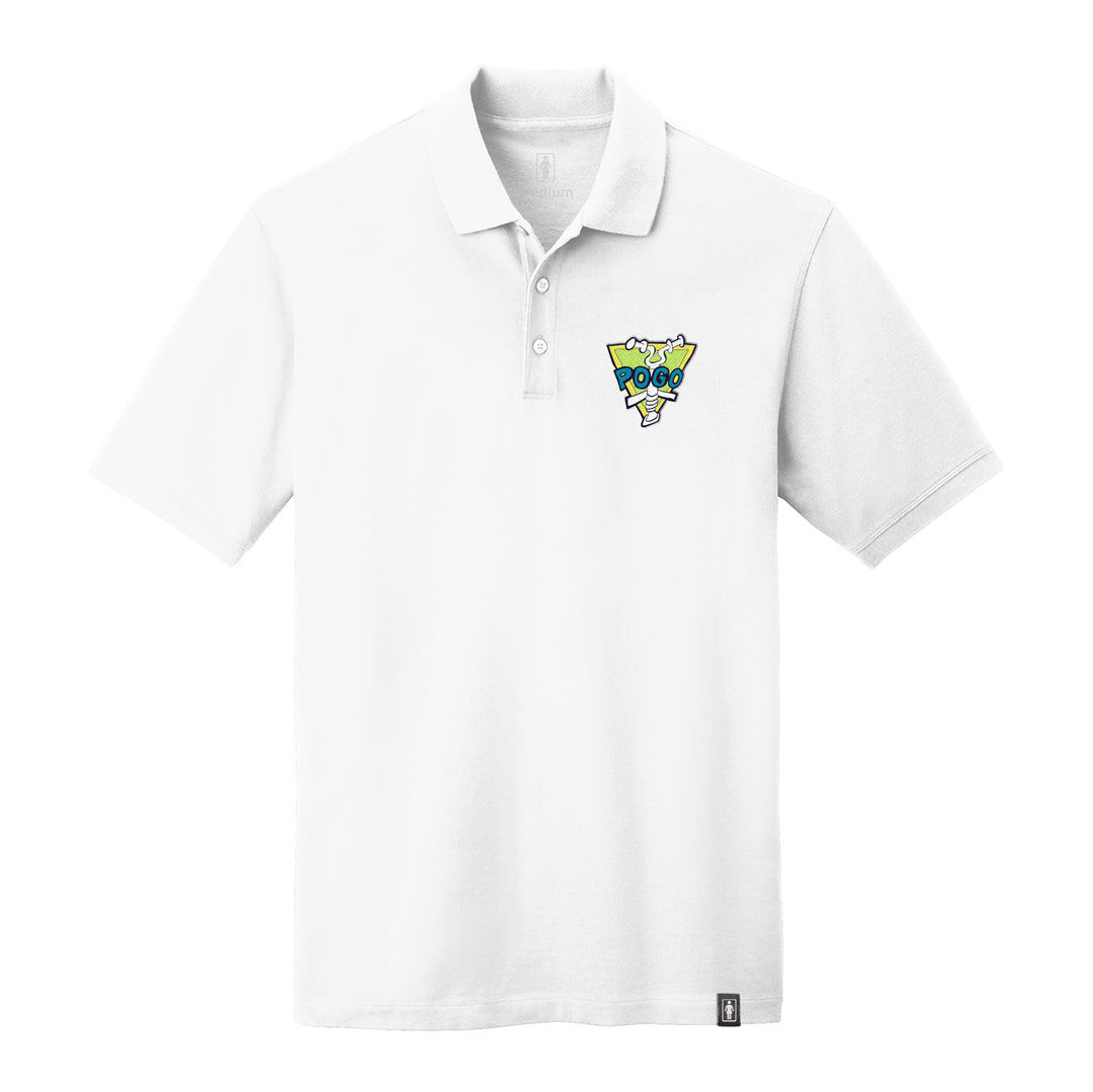 GIRL POGO POLO SHIRT- WHITE
