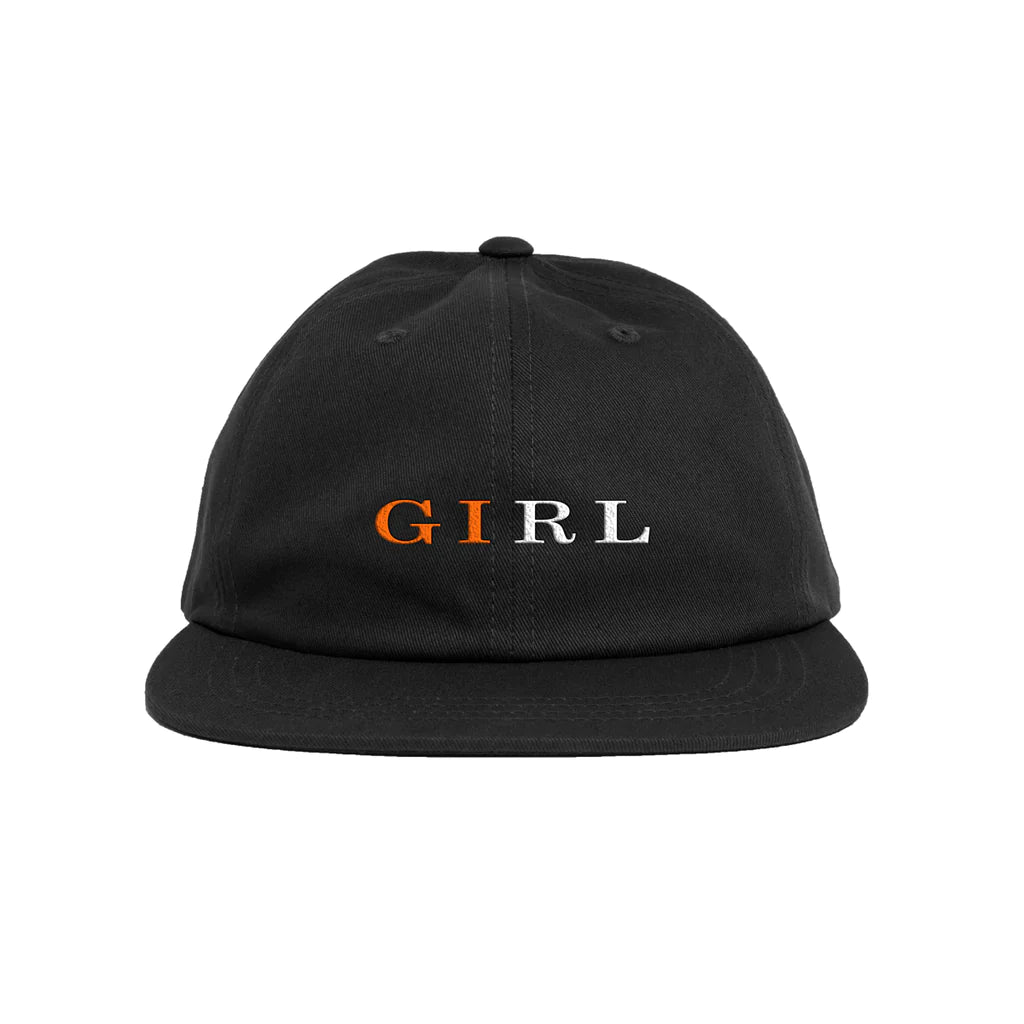 Girl Skateboards Serif 5-Panel Hat - Black