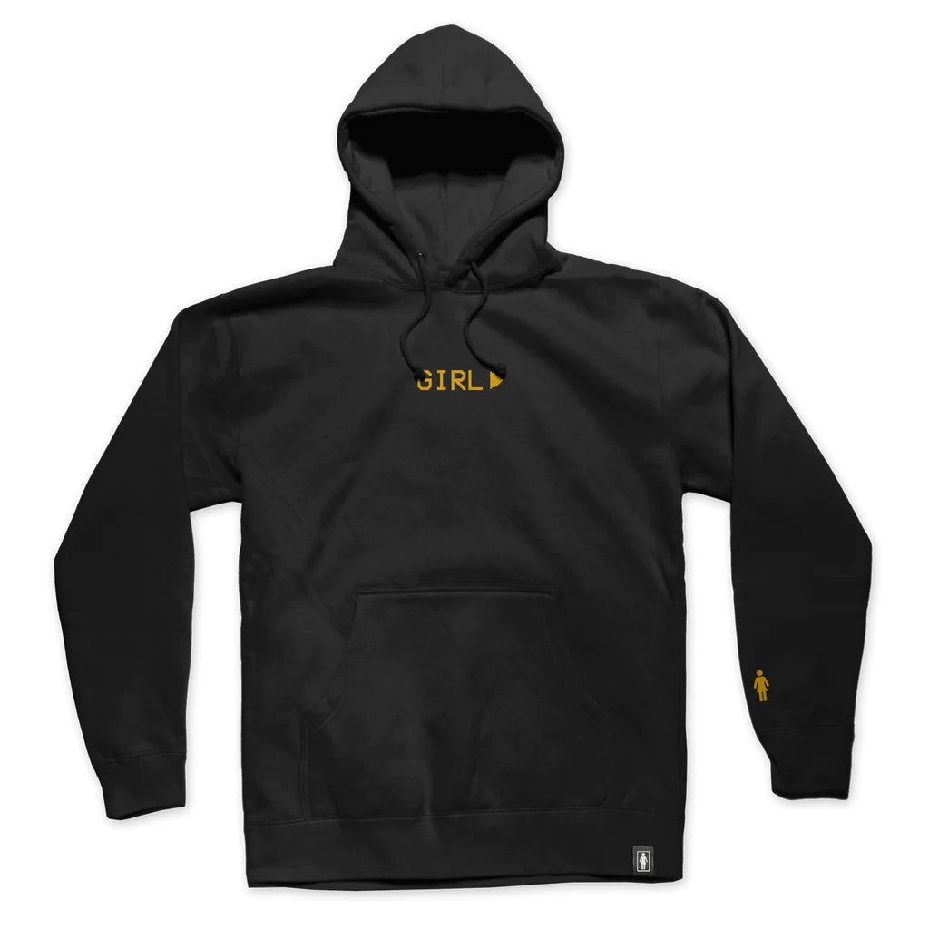 Girl skateboards game over hoodie black