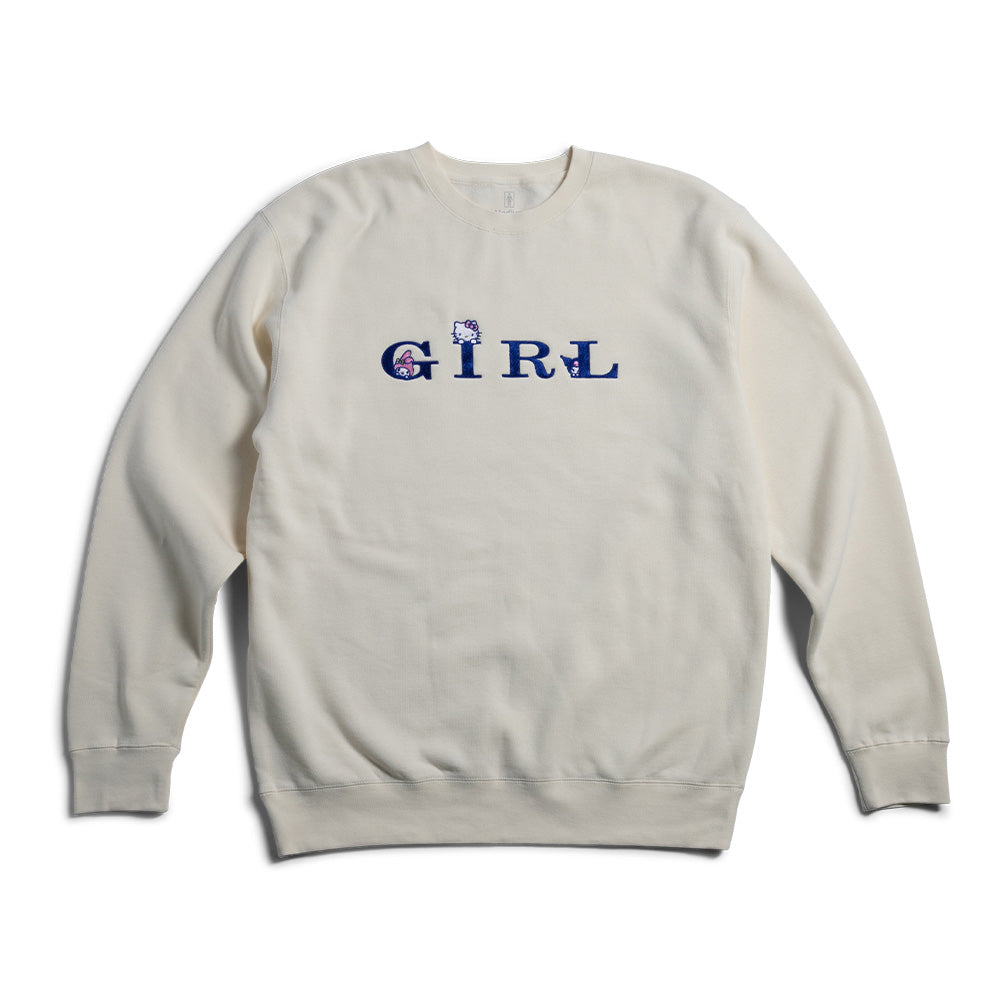 Girl Rainbow Serif Kitty Crew