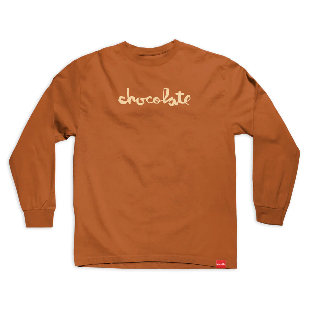 chocolate skateboards chunk ls tee texas orange