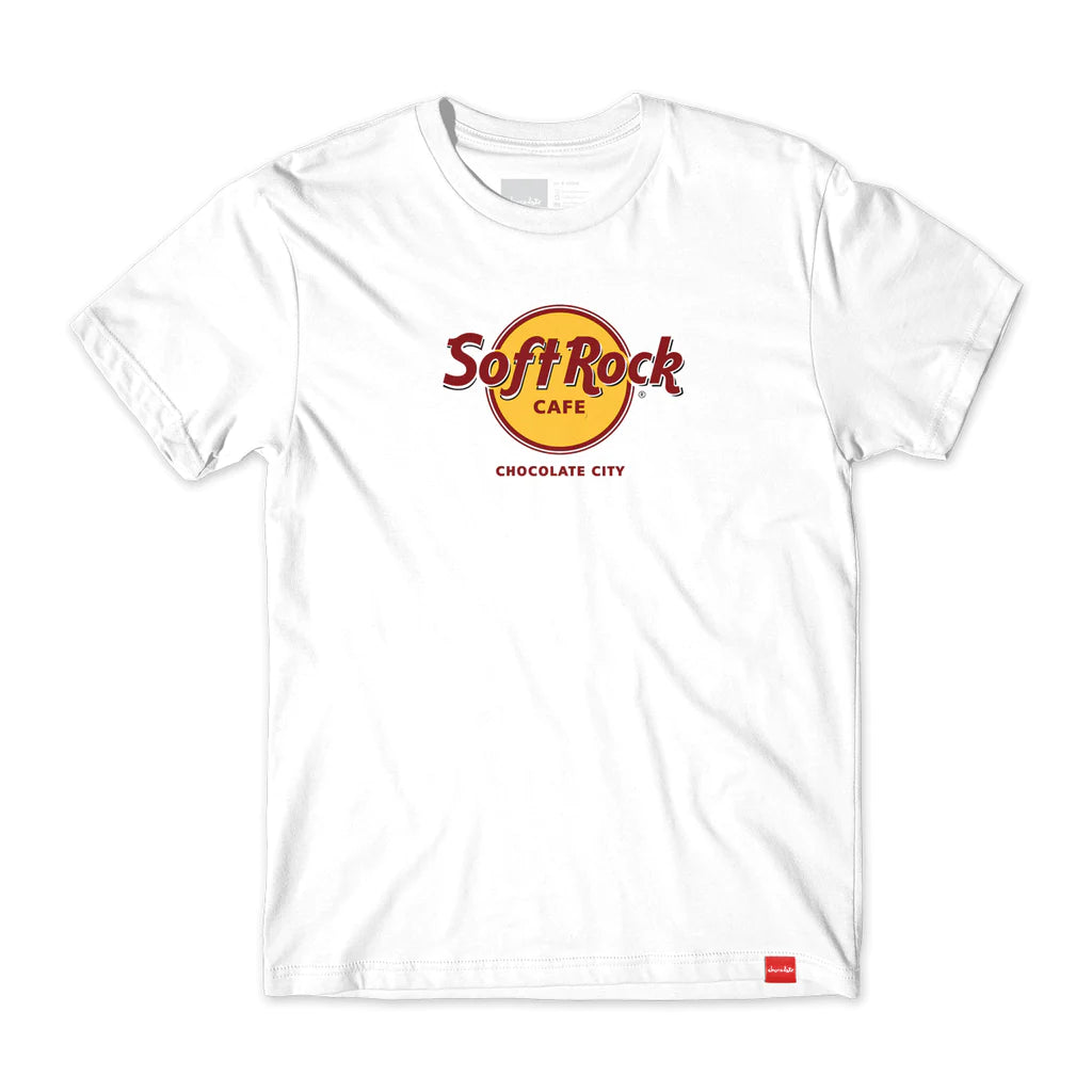 chocolate skateboards soft rock tee white