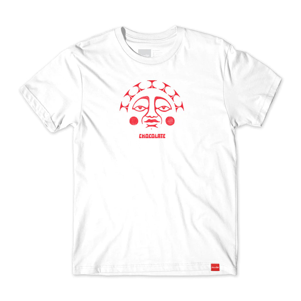 chocolate skateboards sunsign tee WHITE