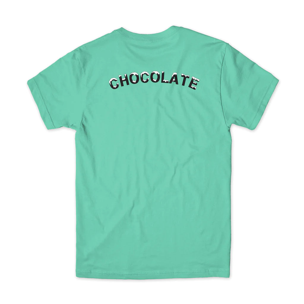 chocolate skateboards swap meet tee cel back