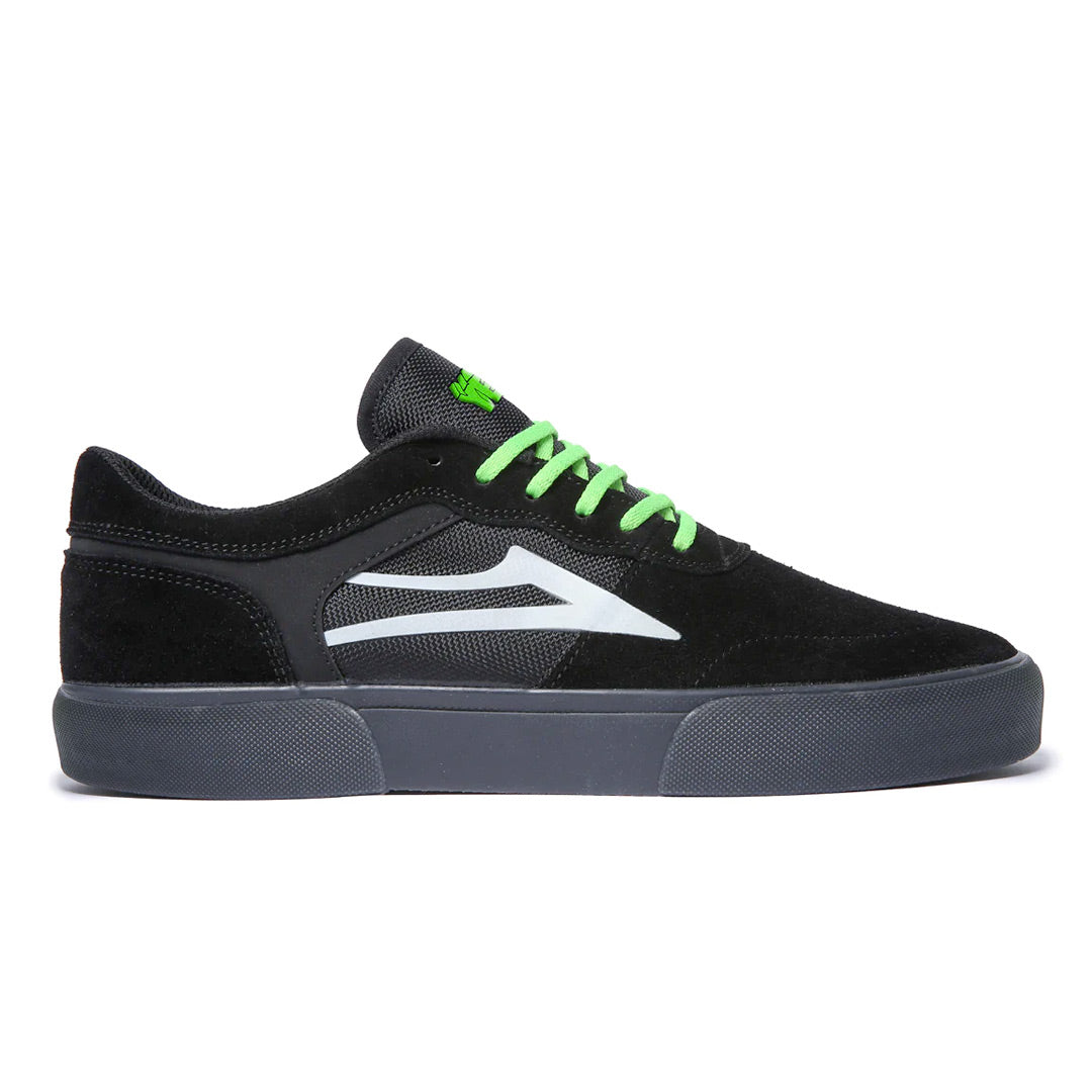 LAKAI x YEAH RIGHT STAPLE BLACK / UV GREEN SUEDE