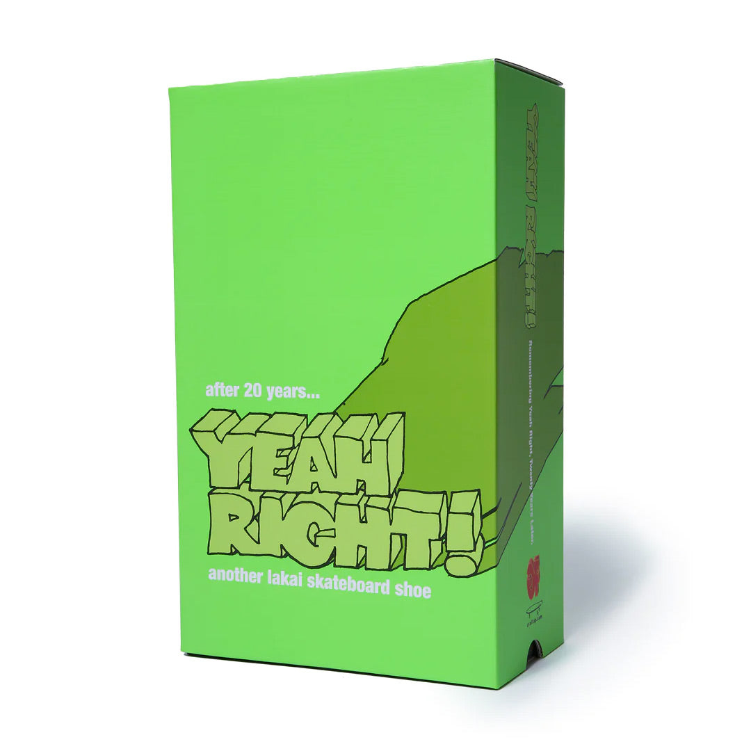 LAKAI x YEAH RIGHT STAPLE BLACK / UV GREEN SUEDE