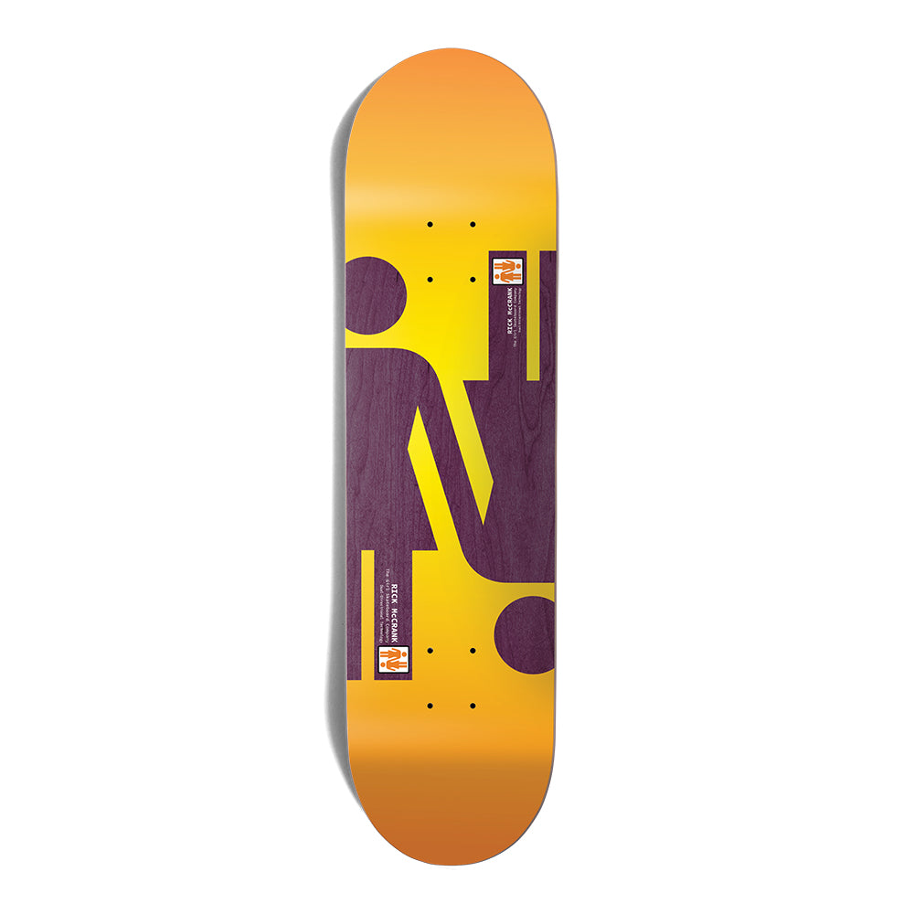 Crailstore Canada. Girl Rick McCrank Dual Directional Deck - Bottom view featuring mirrored dual-directional graphic layout with bold Girl branding.