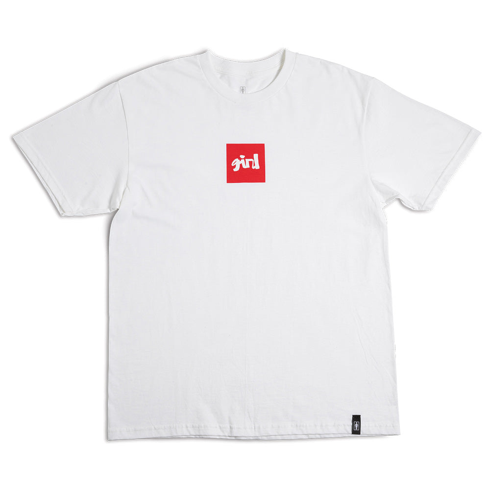 Crailstore Canada. Girl Chunk Tee (White) - White tee with bold Girl Chunk logo on front. Lightweight cotton build and casual fit.