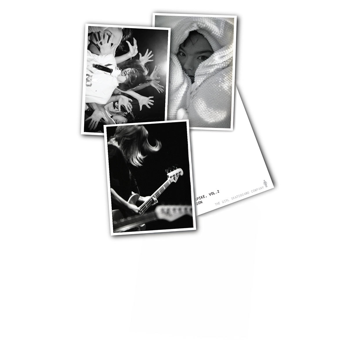 Crailstore Canada. Spike Photo Postcard 3 Pack - Set of three 5"x7" postcards featuring portraits of Karen O, Kim Gordon, and Björk. Printed on heavyweight stock.