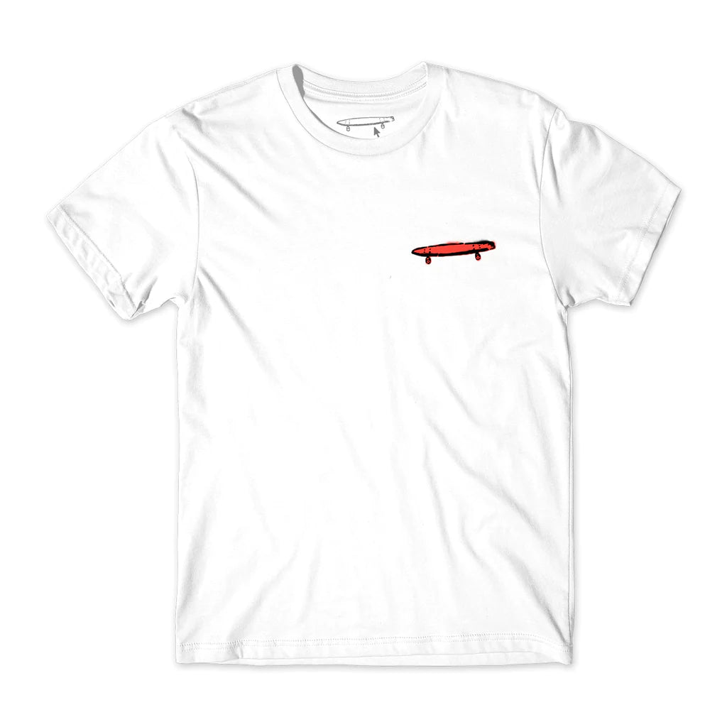 crailtap skateboards overspray tee white