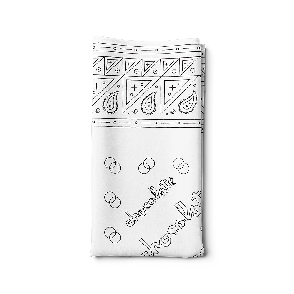 CHOCOLATE BANDANA - WHITE