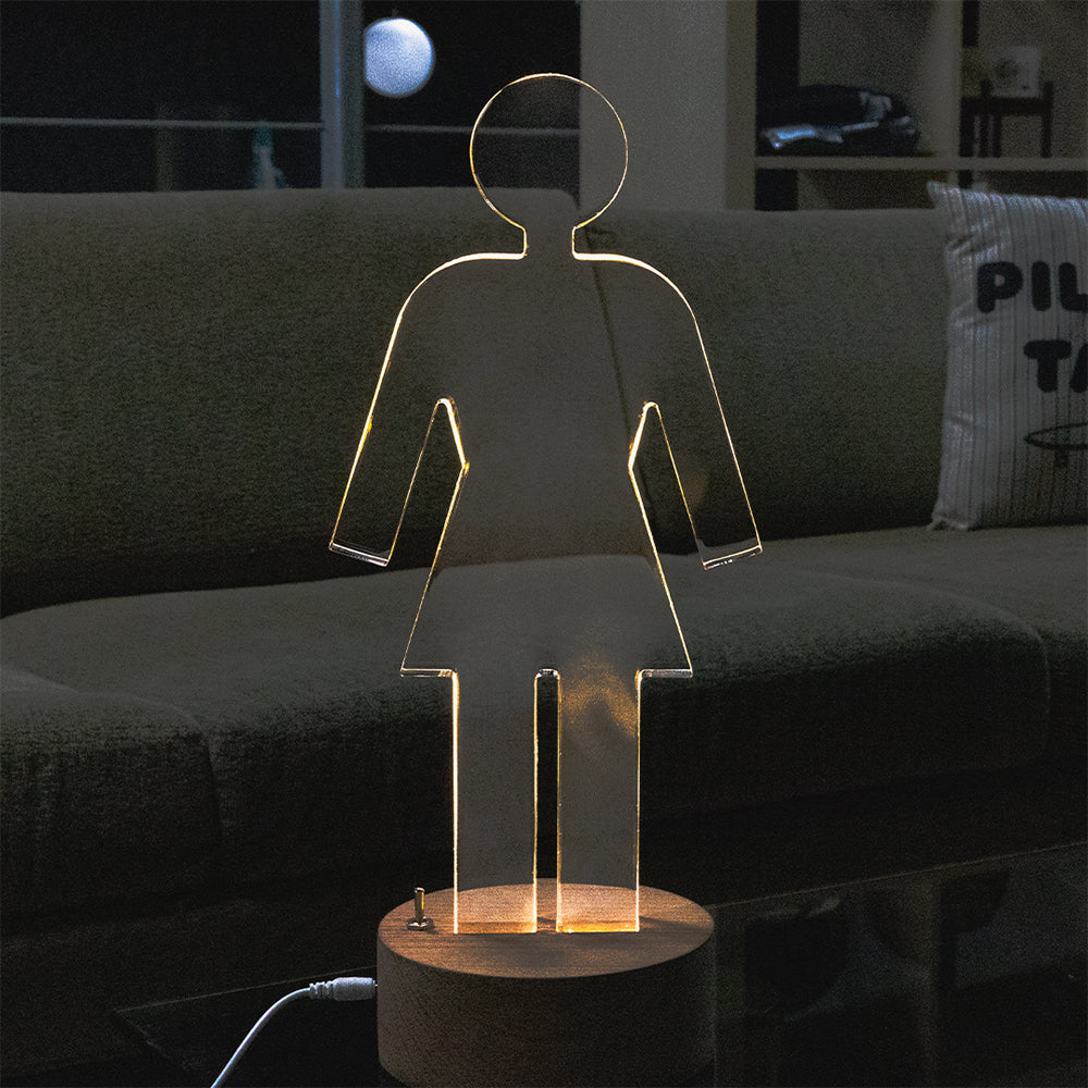 GIRL OG ACRYLIC LAMP