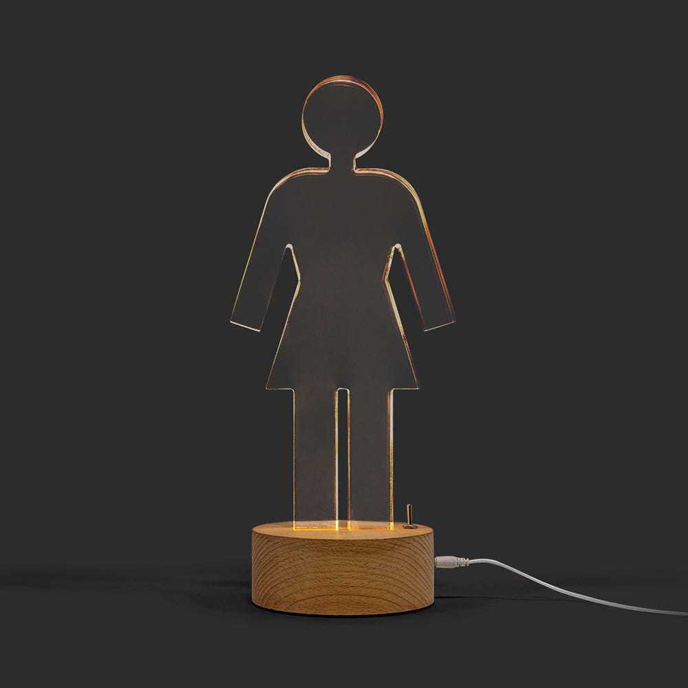 GIRL OG ACRYLIC LAMP