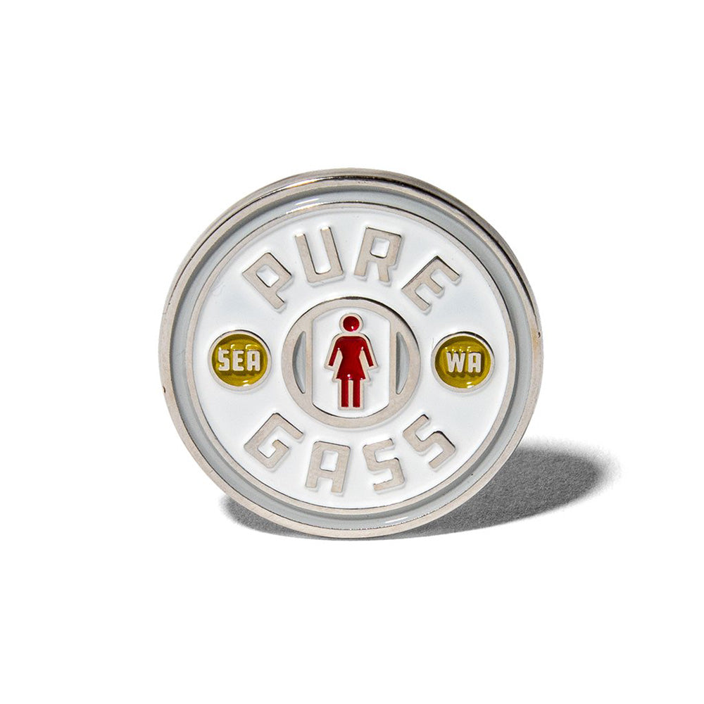 GIRL PURE GASS ENAMEL PIN