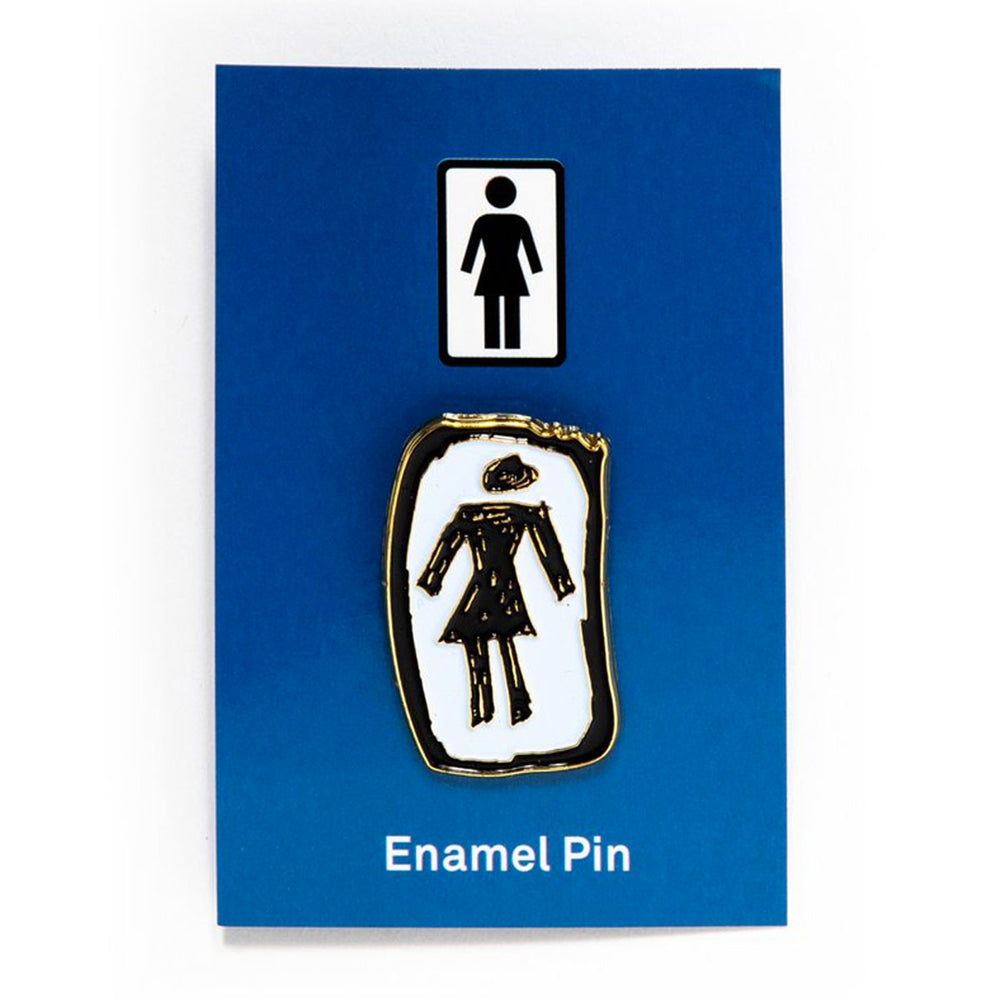 GIRL SKETCHY OG ENAMEL PIN
