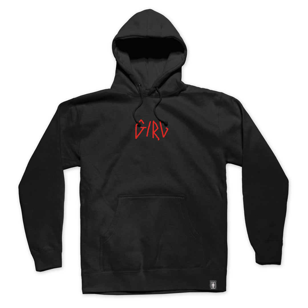 GIRL VERTIGIRL PULLOVER HOODIE BLACK