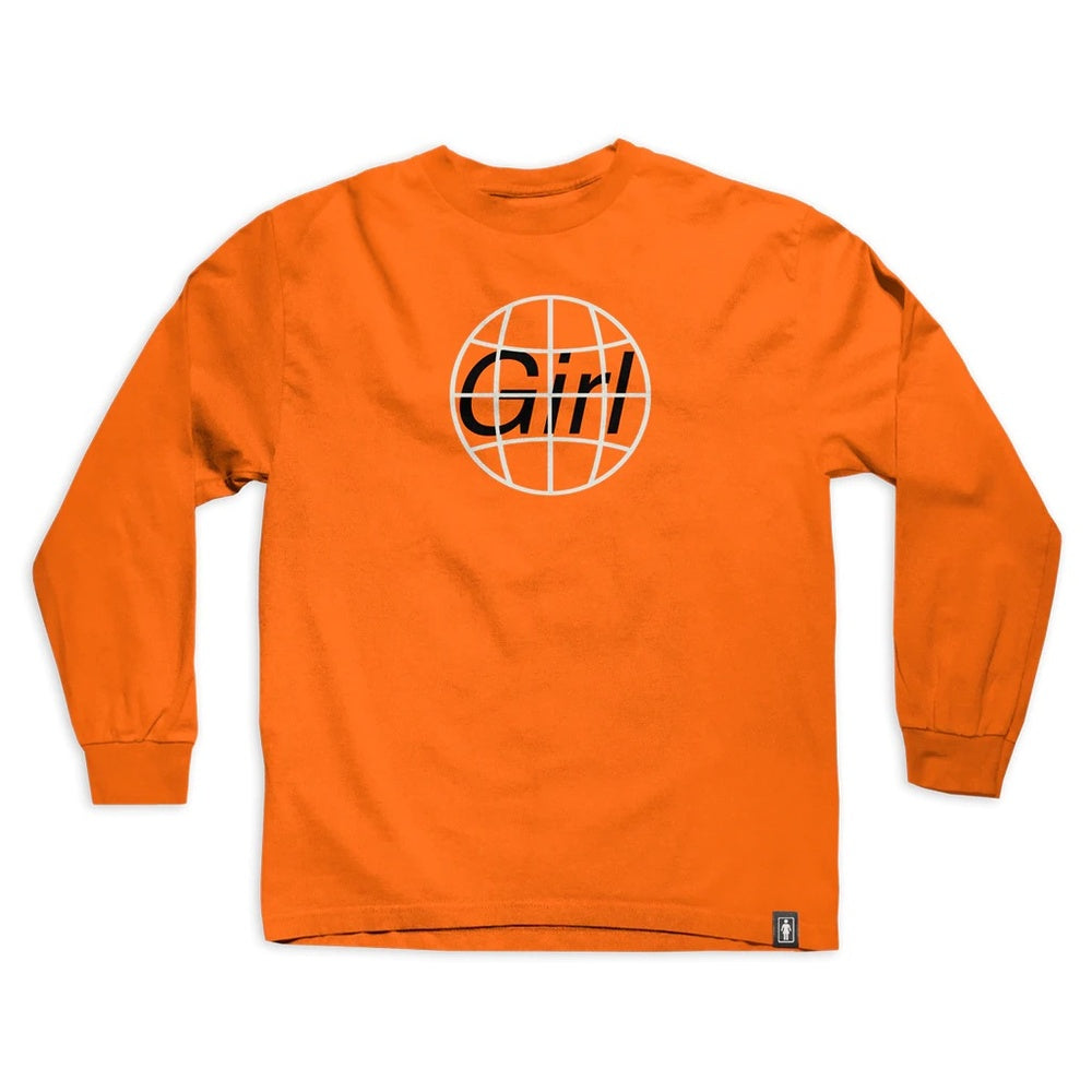 Girl skateboards youth intl long sleeve tshirt orange