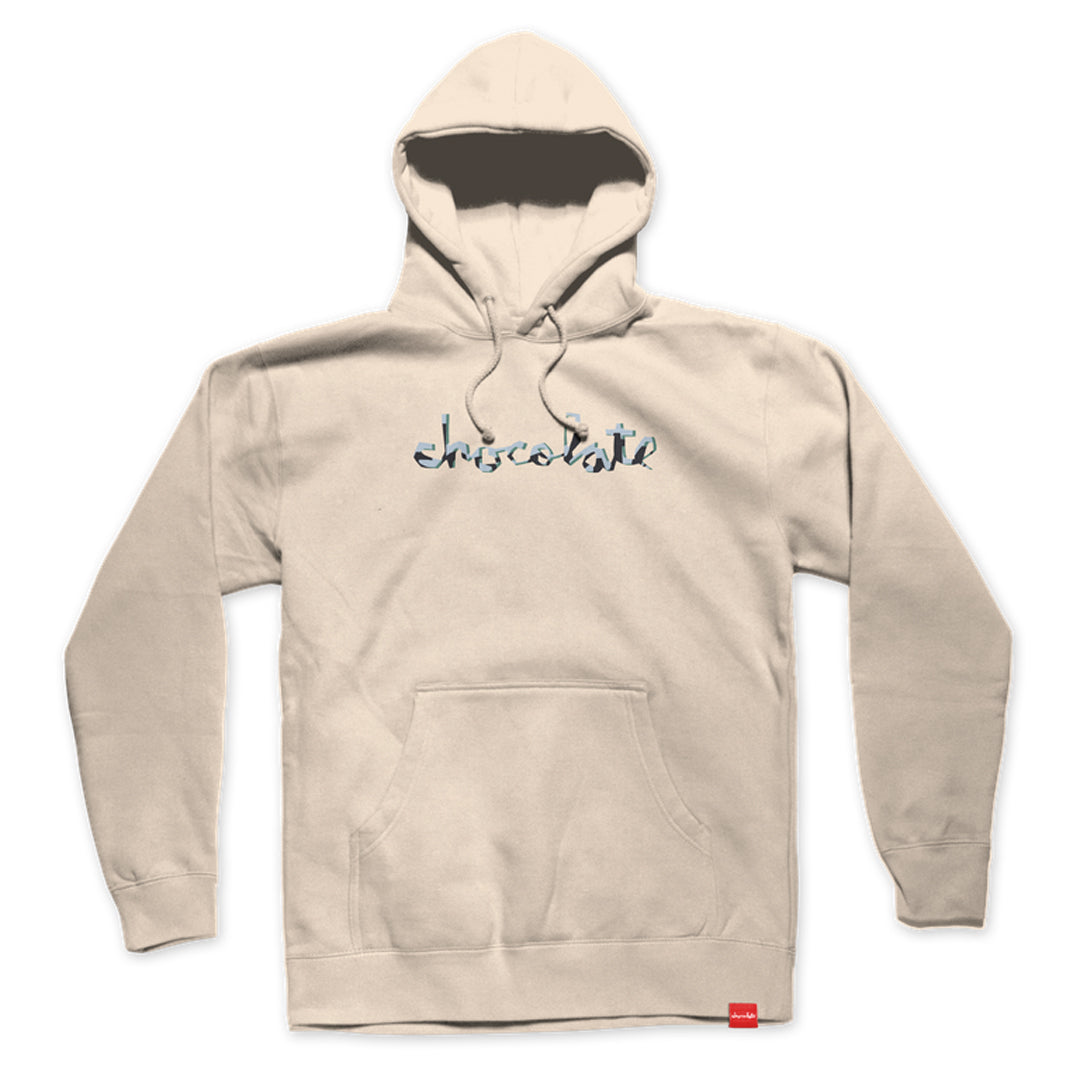 chocolate skateboards chunk pullover hoodie cream front
