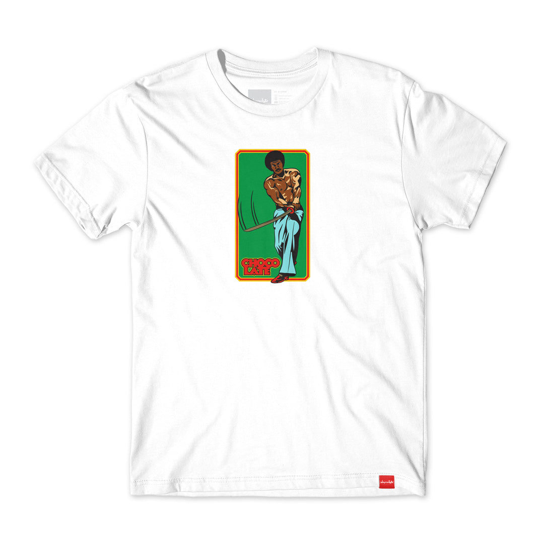 chocolate skateboards kung fu short sleeve tee white