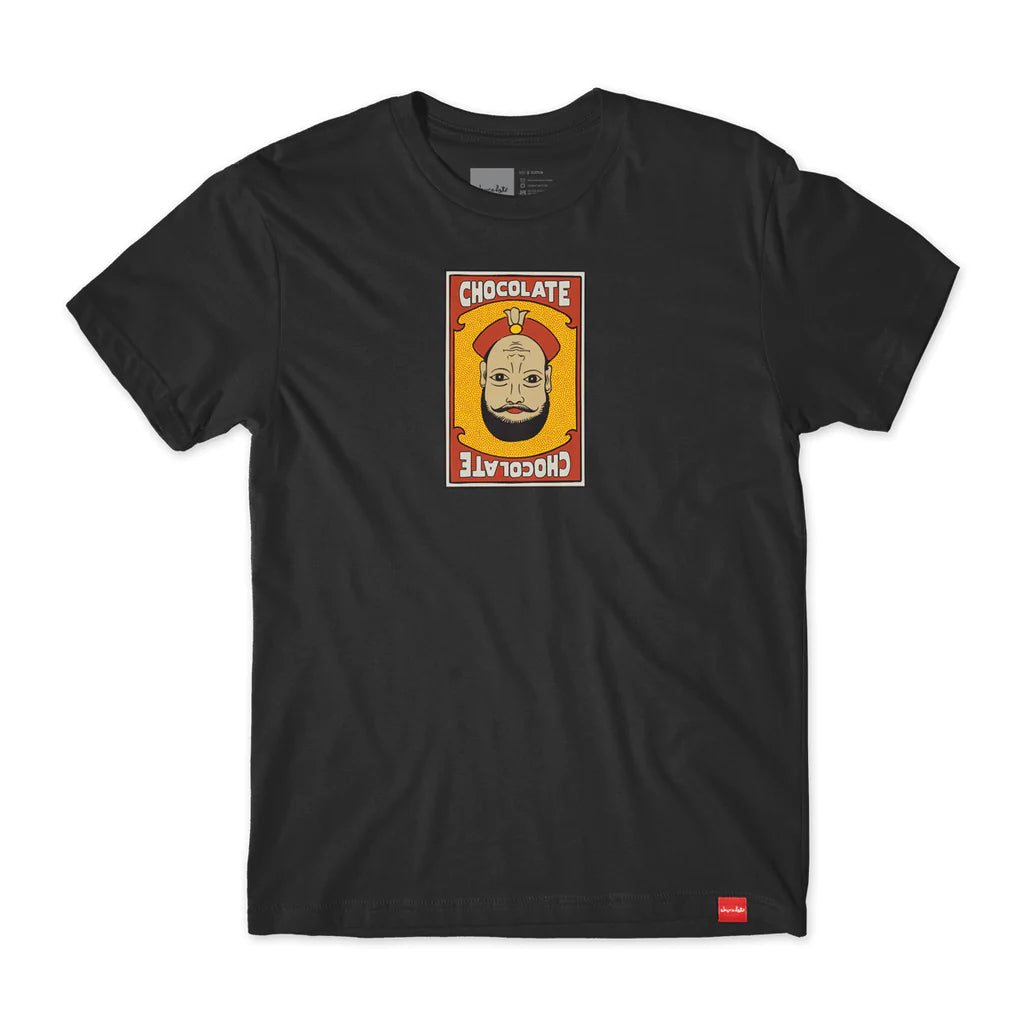 chocolate skateboards magic head baldy short sleeve tee black