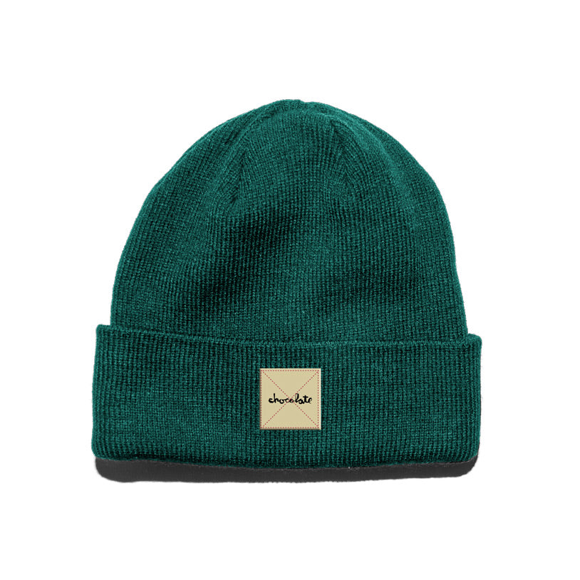 chocolate skateboards work beanie teal