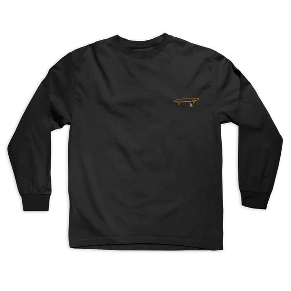 crailtap boardagram logo long sleeve tee black front