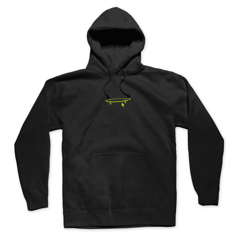 crailtap neon logo pullover hoodie black
