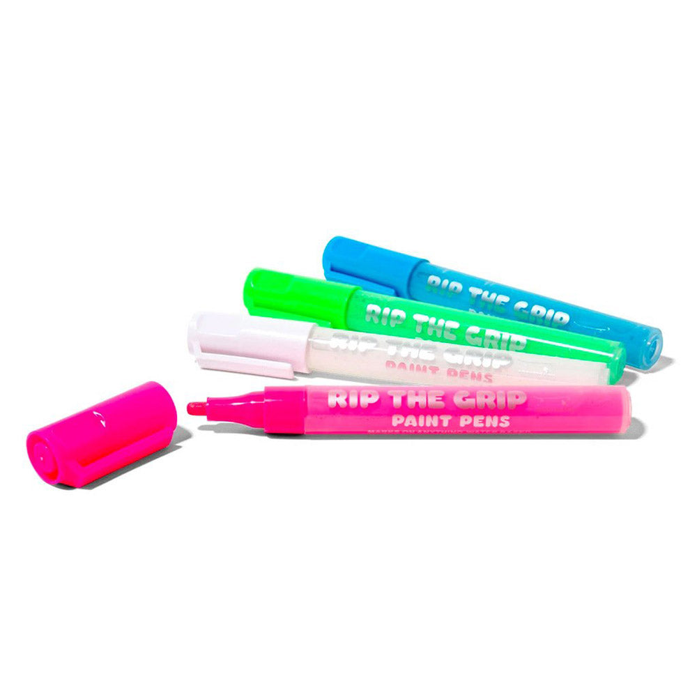 Crailstore Canada. Crailtap Rip The Grip Paint Pens - Set of paint pens with one uncapped to reveal chisel tip, ready for customizing grip and more.