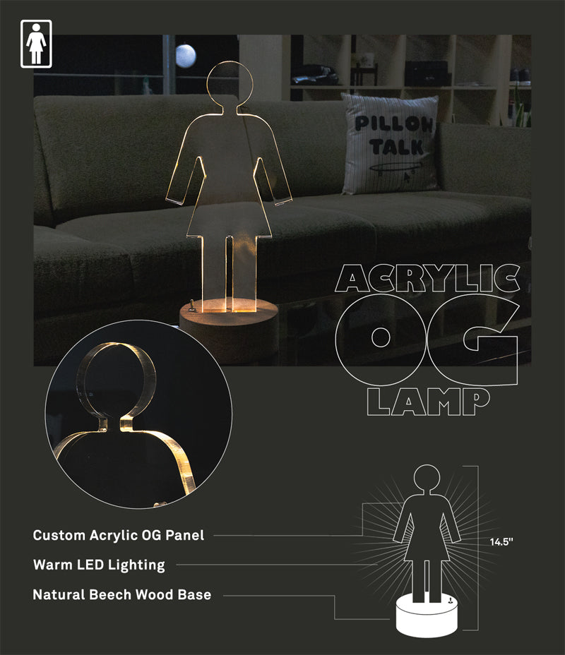 GIRL OG ACRYLIC LAMP