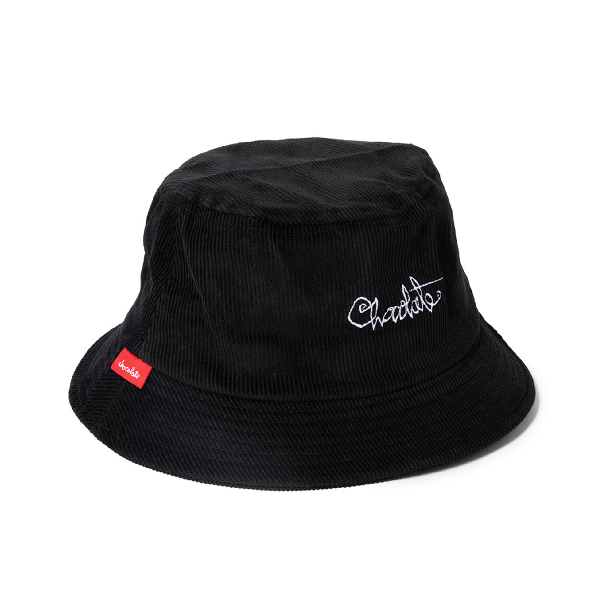 CHOCOLATE 94 SCRIPT CORD BUCKET HAT - BLACK