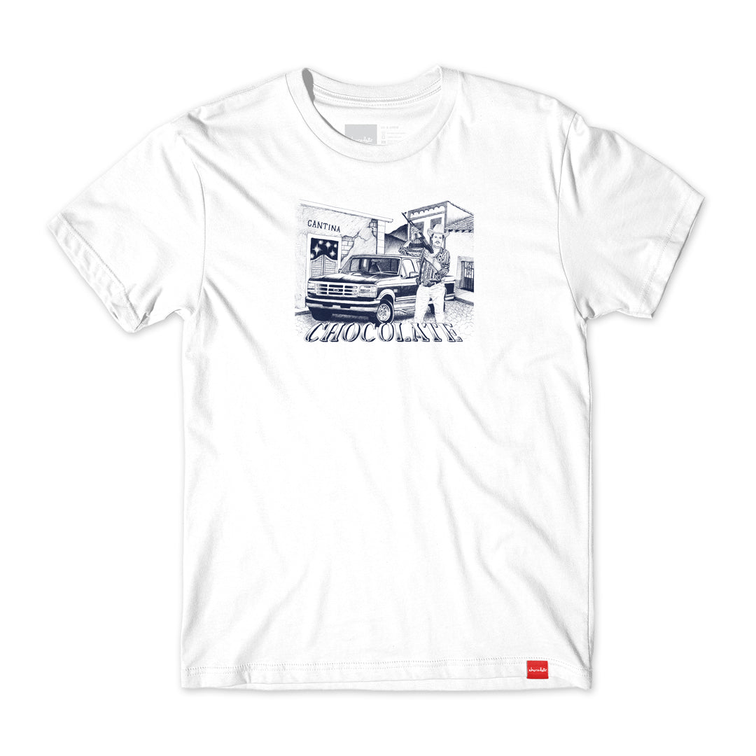 CHOCOLATE CANTINA TEE - WHITE