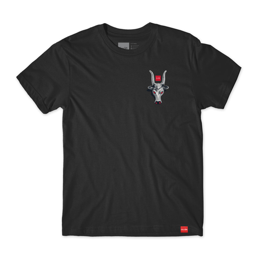 CHOCOLATE LONGHORN TEE - BLACK