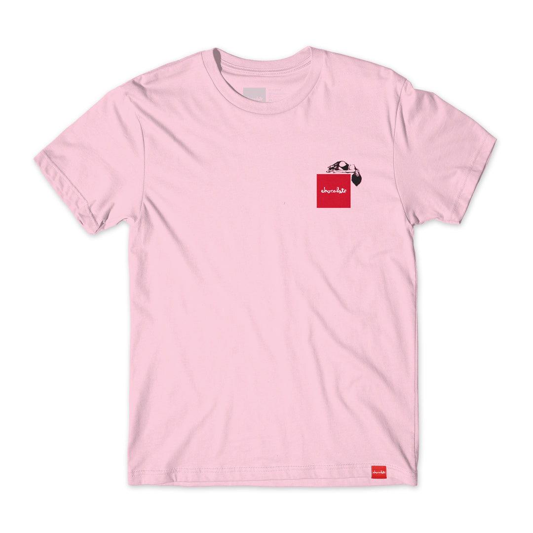 CHOCOLATE LOVE IS REAL TEE - PINK