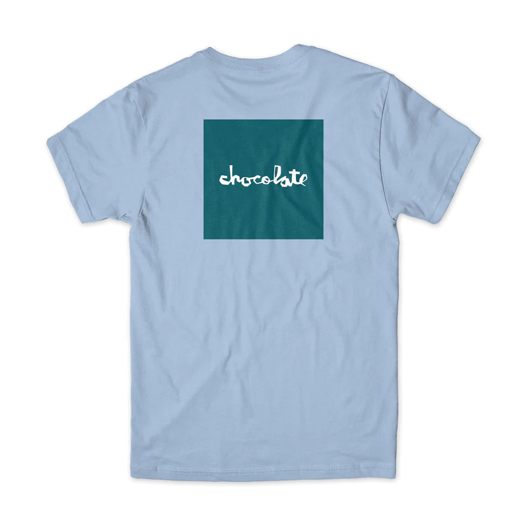 Chocolate Skateboards OG Chunk Square S/S Tee - Dusty Blue