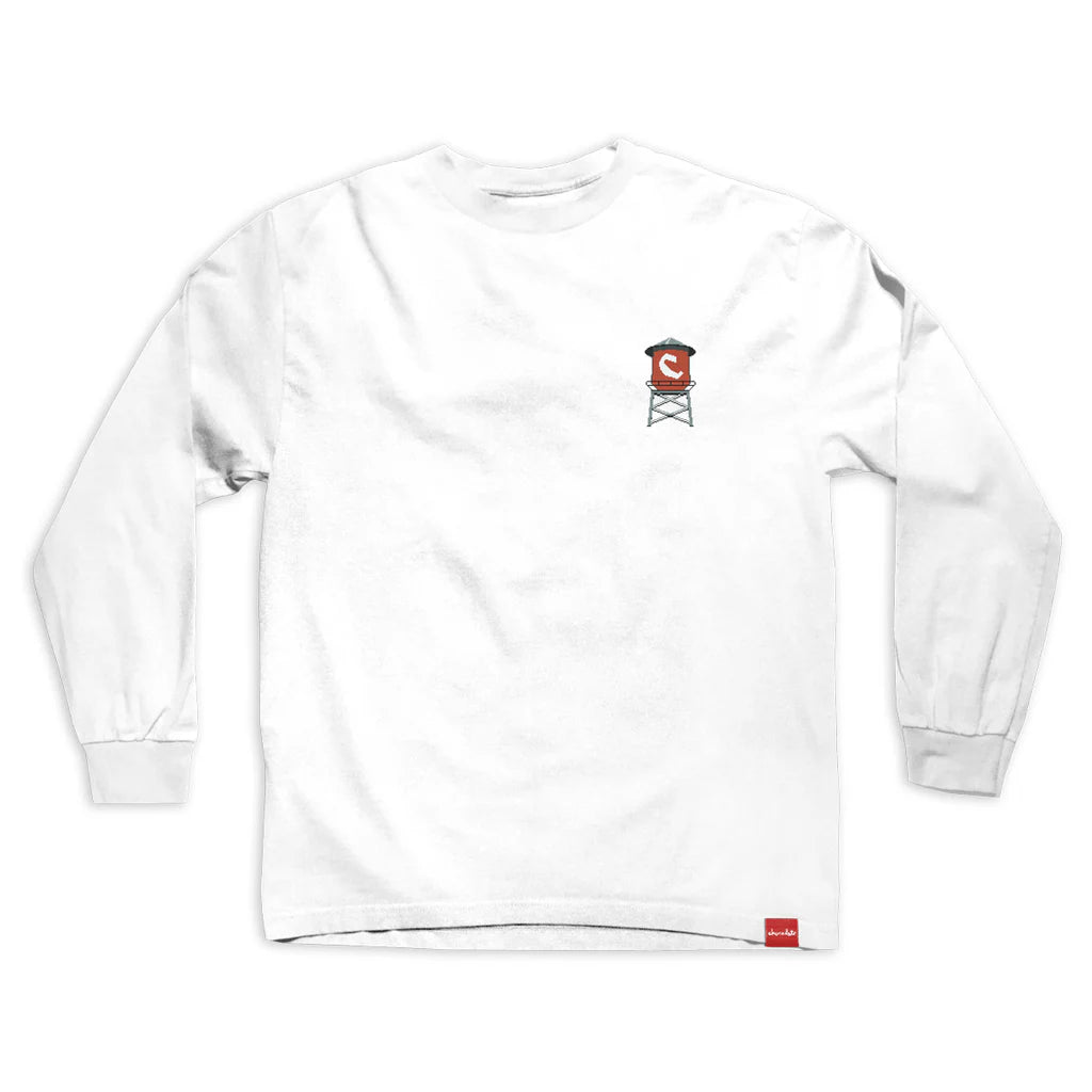 Chocolate Skateboards Pixel City Long Sleeve Tee - WhiteChocolate Skateboards Pixel City Long Sleeve Tee - White