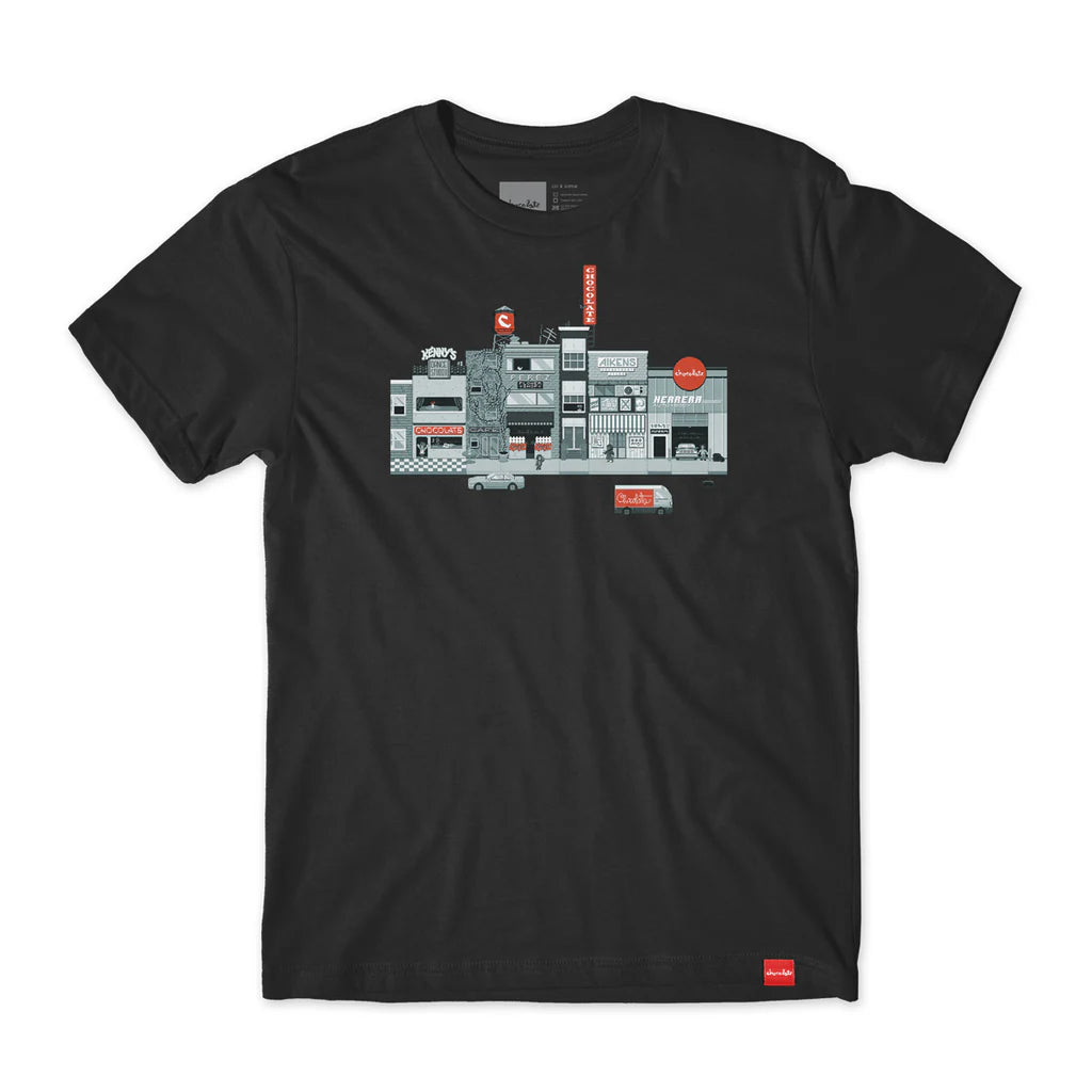 Chocolate Skateboards Pixel CIty S/S Tee - Black