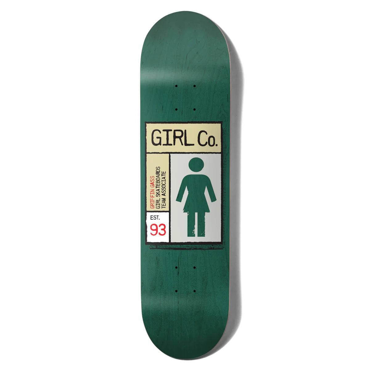 Girl Skateboards Griffin Gass Gridbox Girl Deck - 8.25"