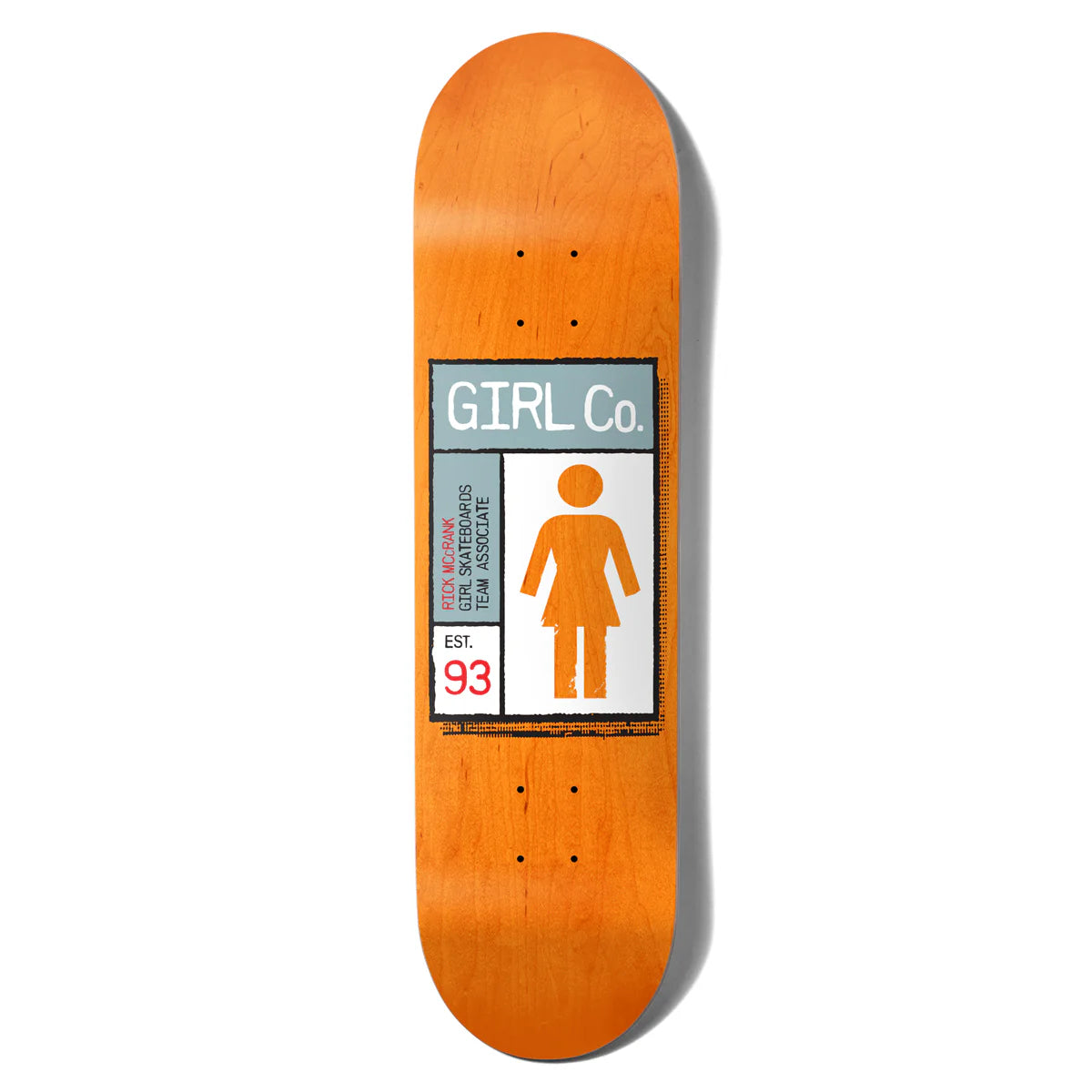 Girl Skateboards Rick McCrank GridBox Deck - 8.25" Twin Tip