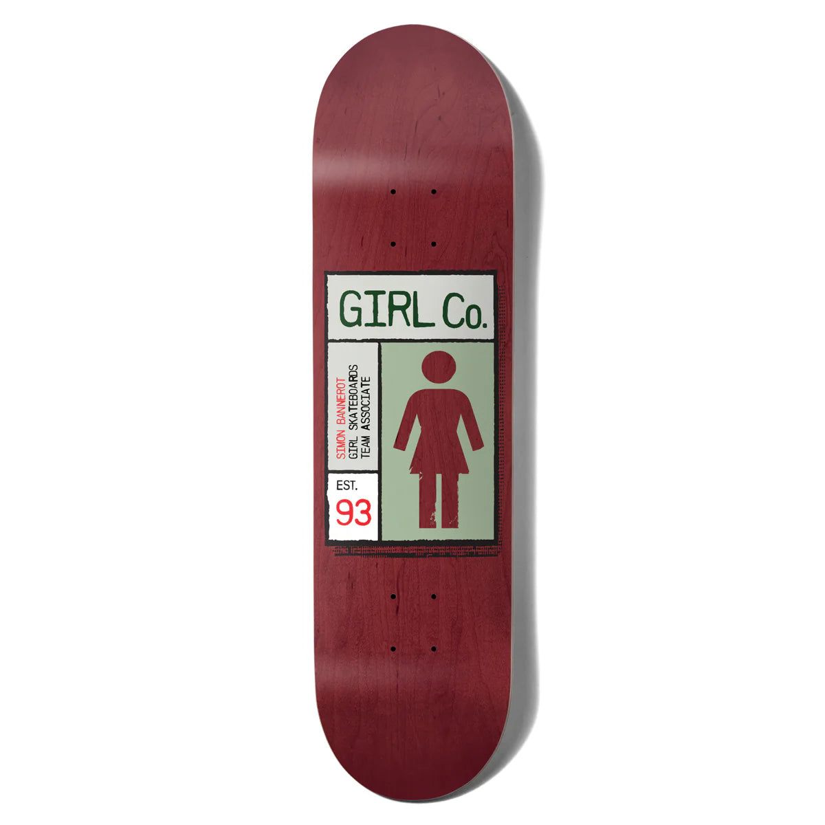 Girl Skateboards Simon Bannerot Gridbox Deck - 8.25"