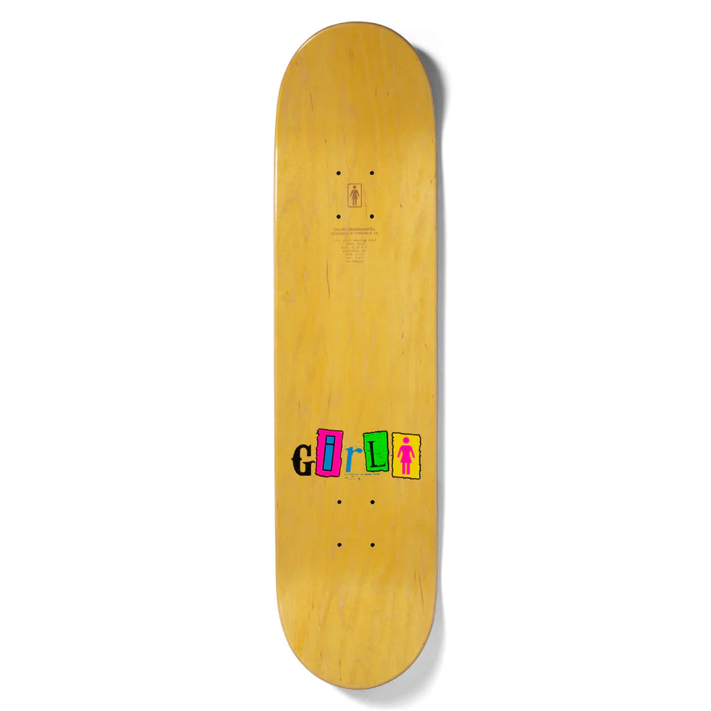 Girl Skateboards Breana Geering Out to Lunch Deck - 8.5"