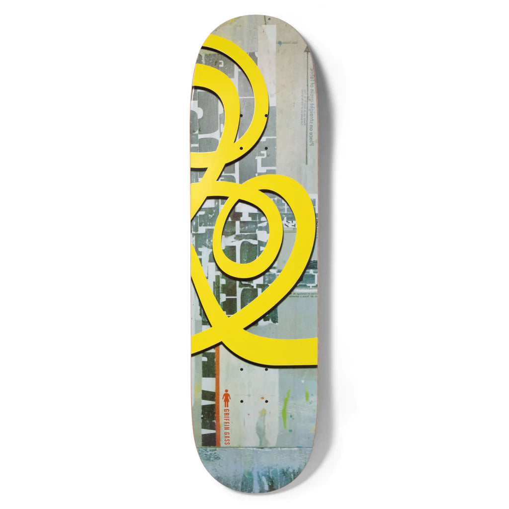 Girl Skateboards Griffin Gass Jenkins 30 Swirls Girl Deck 8.5"