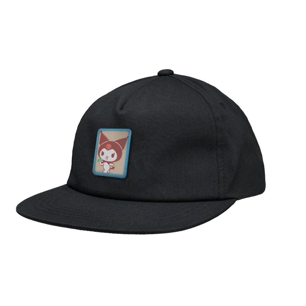 Girl Skateboards Kuromi 5-Panel Twill Hat - Black