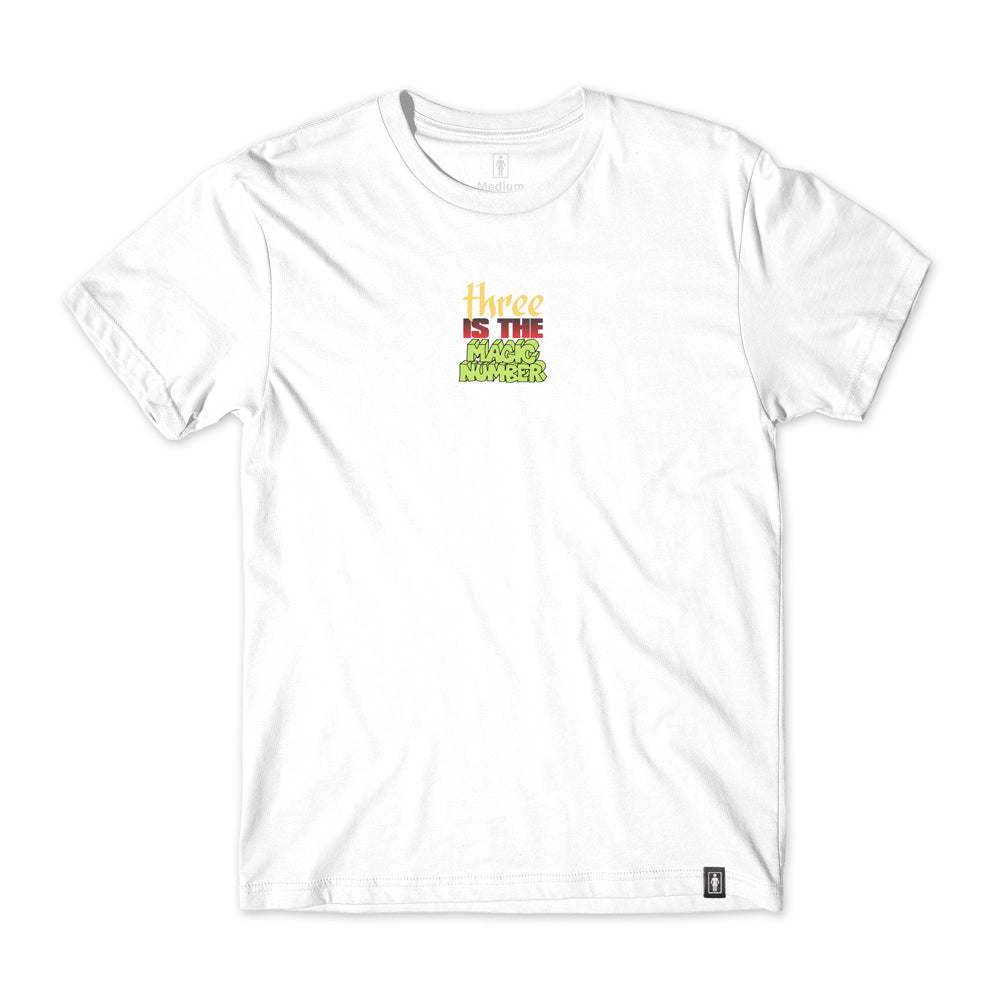 Girl Skateboards Magic Number Tee - White