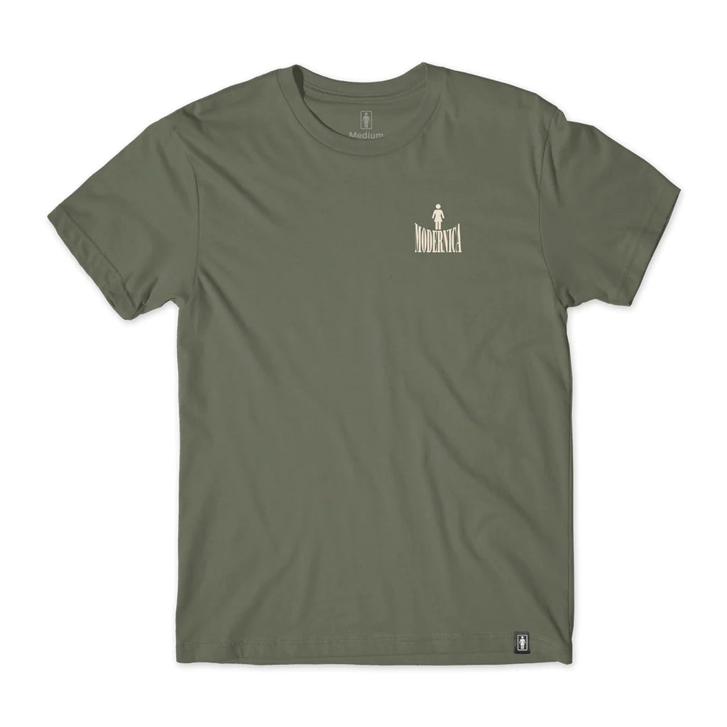 Girl Skateboards Modernica OG Tee - Olive