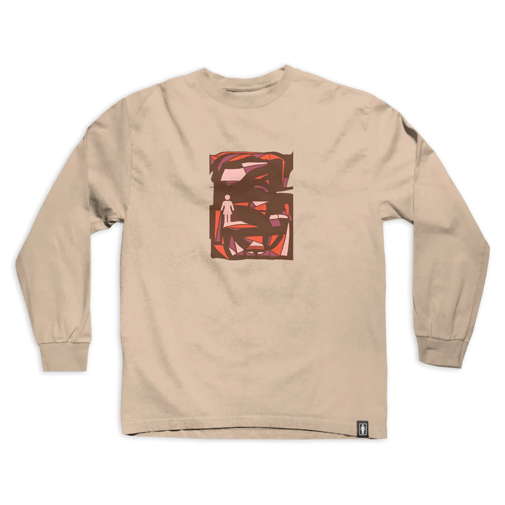 GIRL PAINTER L/S TEE - SAND