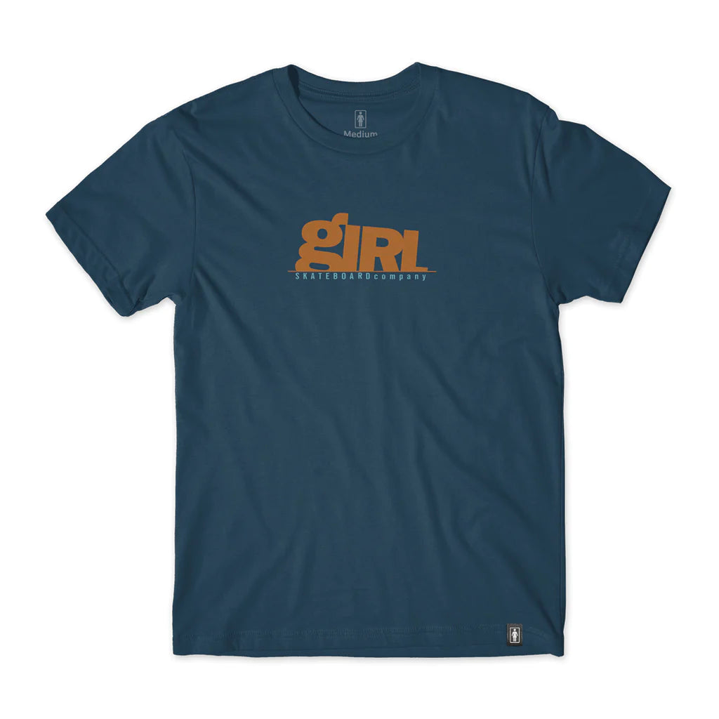 Girl Skateboards Rising Tee - Harbor Blue