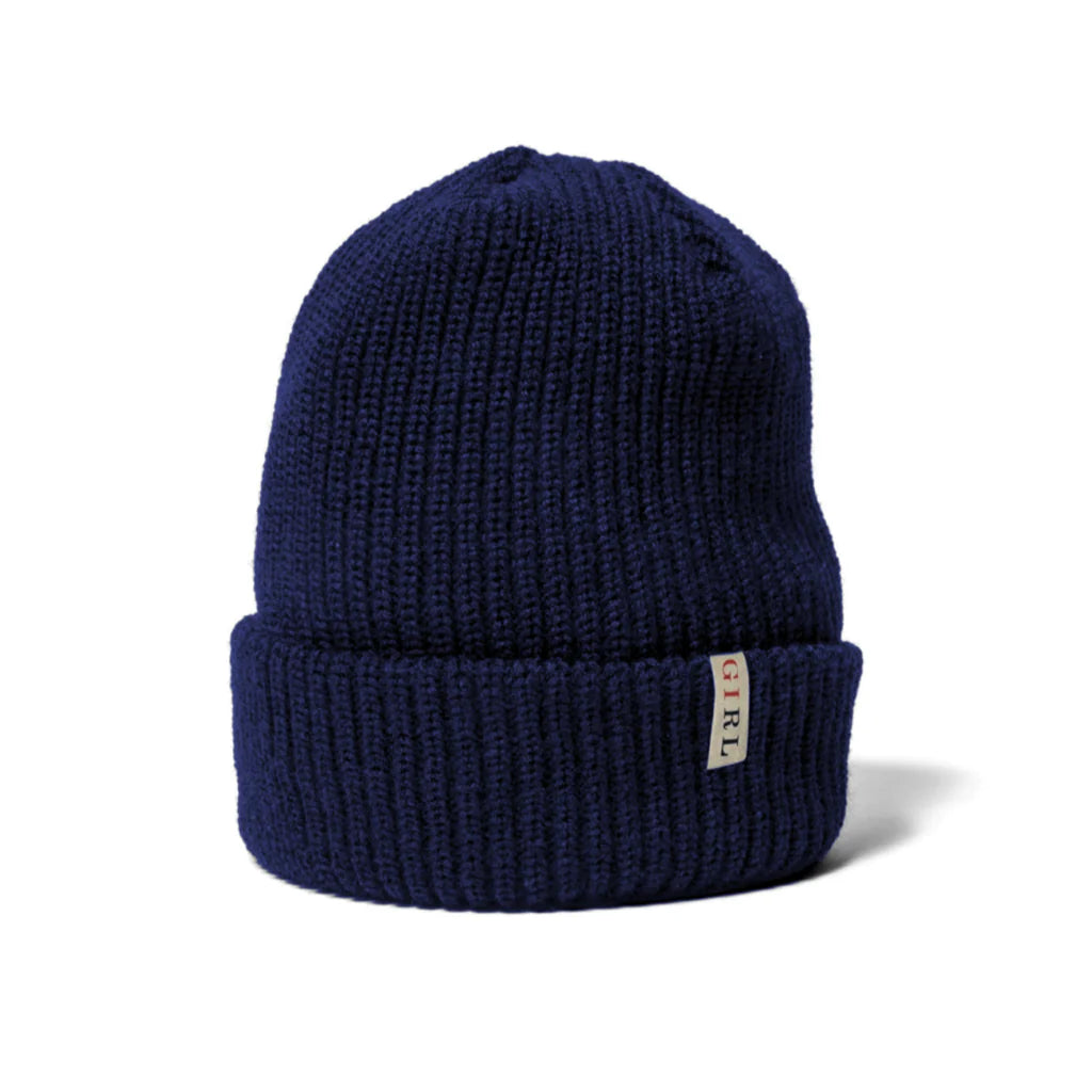 Girl Skateboards Serif Beanie - Navy